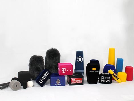 Schulze-Brakel company printed windscreen microphone