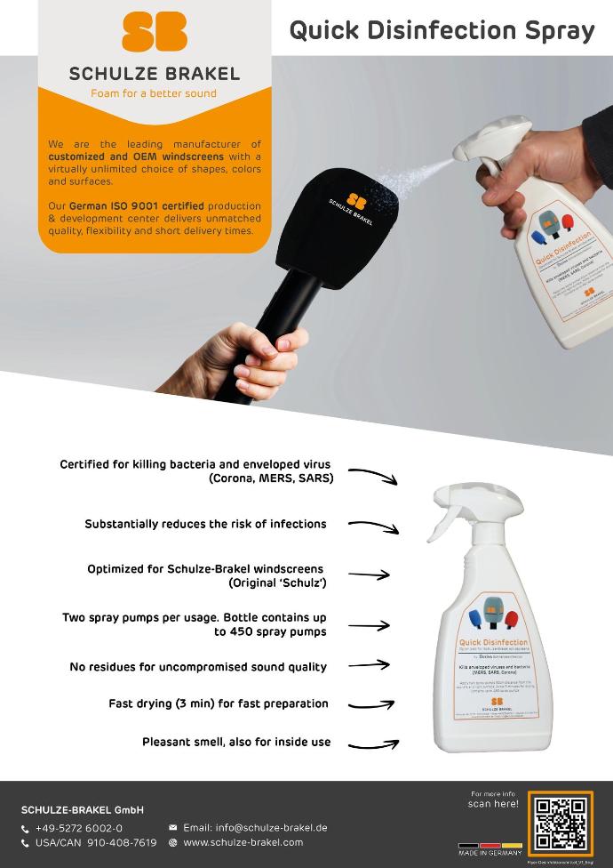 Flyer Disinfection Spray