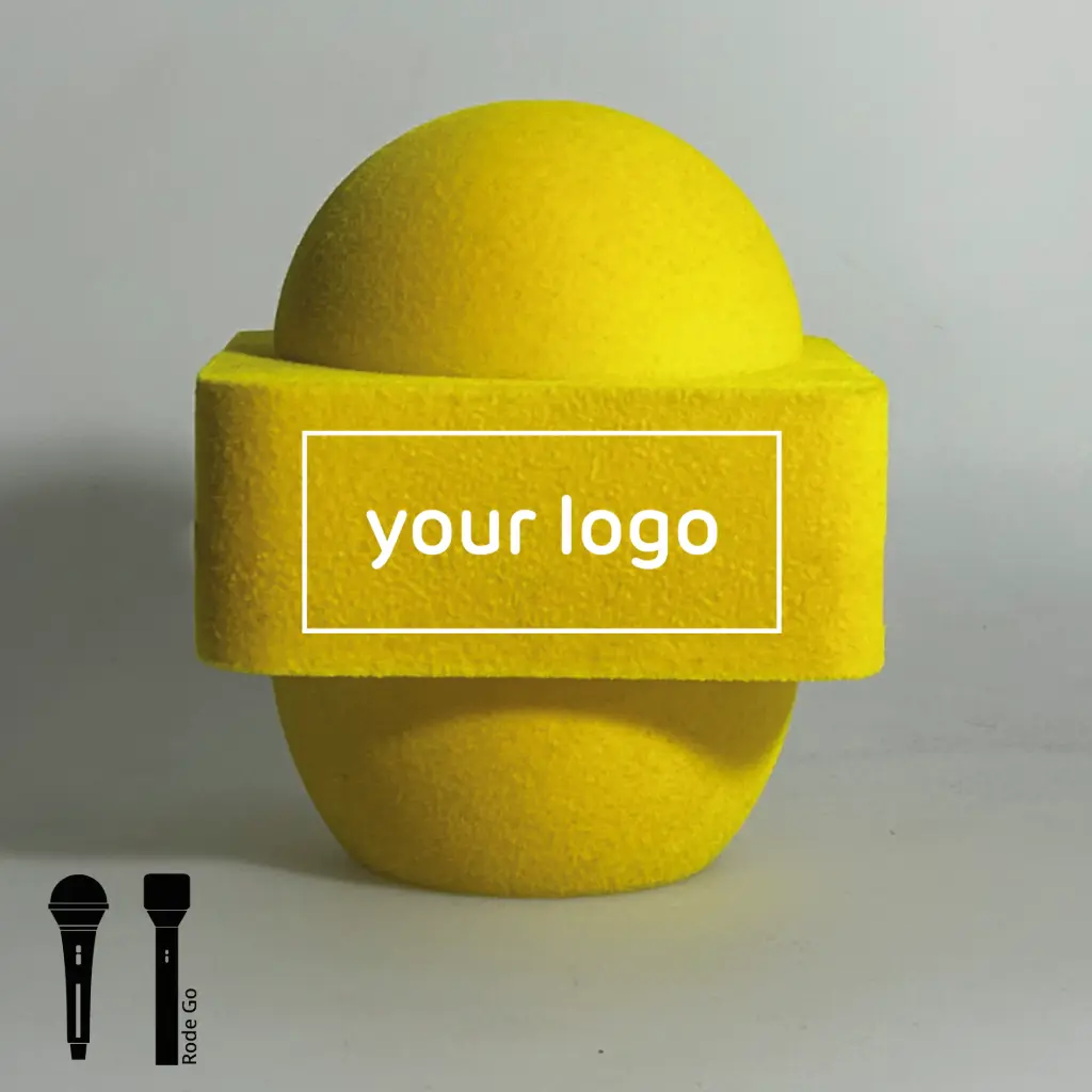 Premium Design plopkap SchulzTwin – voor handmicrofoons (Yellow)