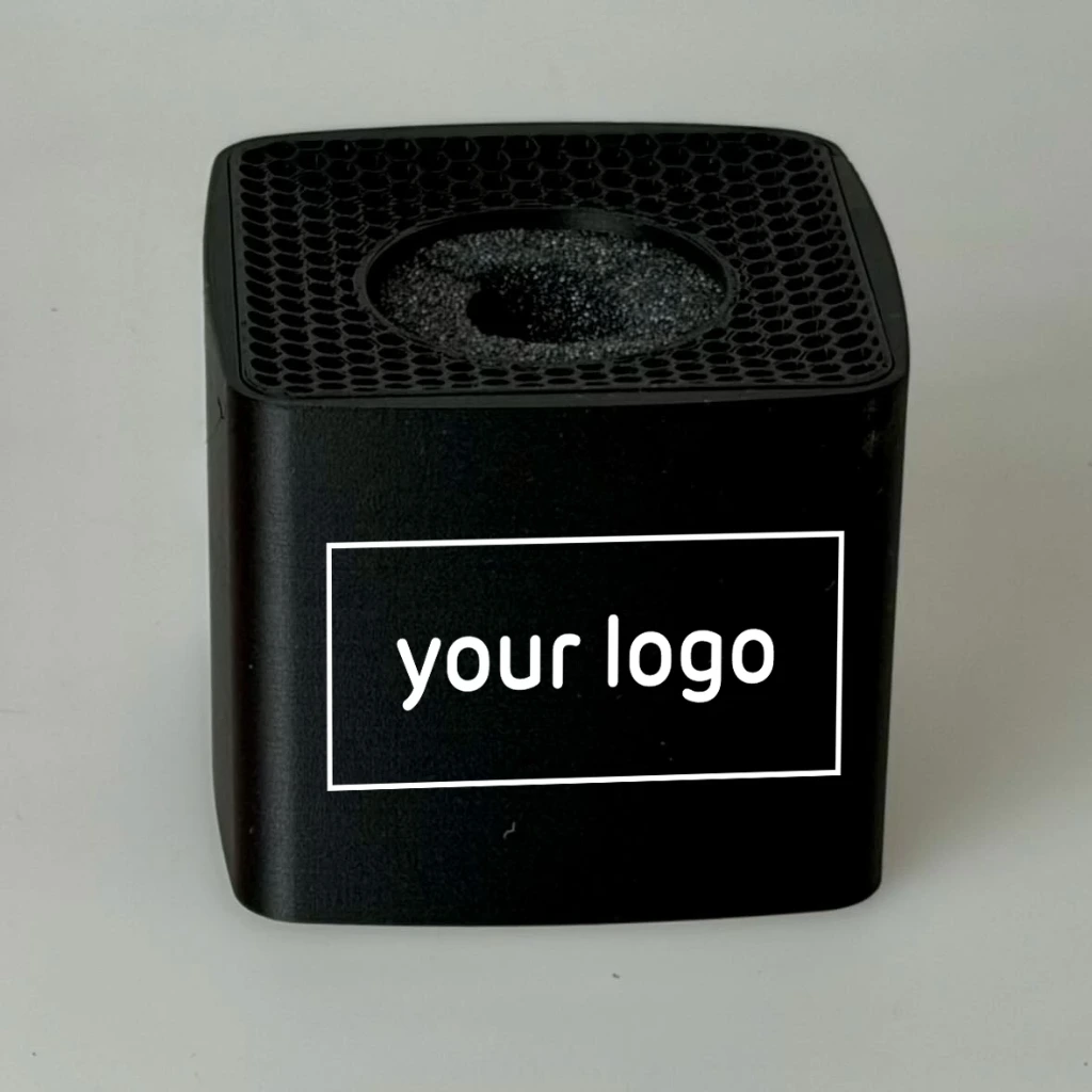 Premium Square Flag for microphones with print. 76 x 76 mm