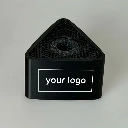 Premium Triangular Flag for microphones with print. 95 x 57 mm