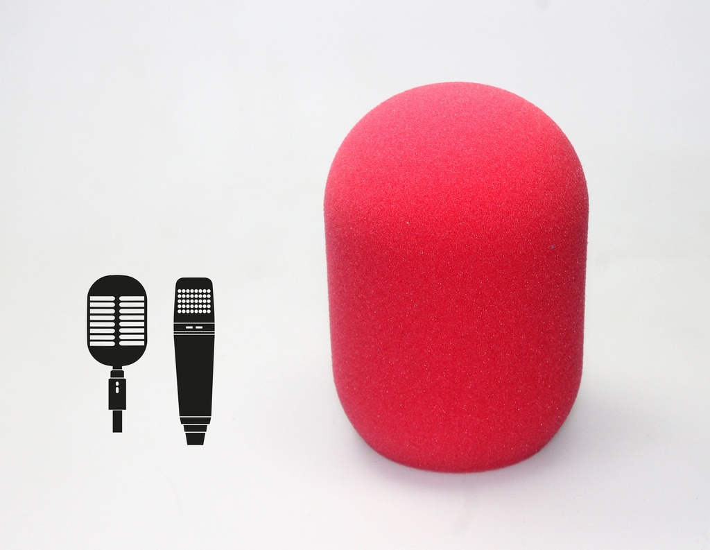 Premium Round Windscreen -for studio Microphones (No, Yellow)