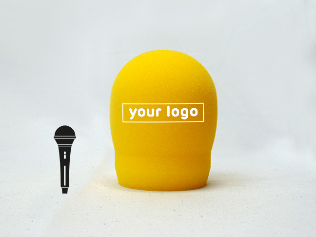 Premium Round Windscreen with logos - for Yellowtec iXm (Yellow)