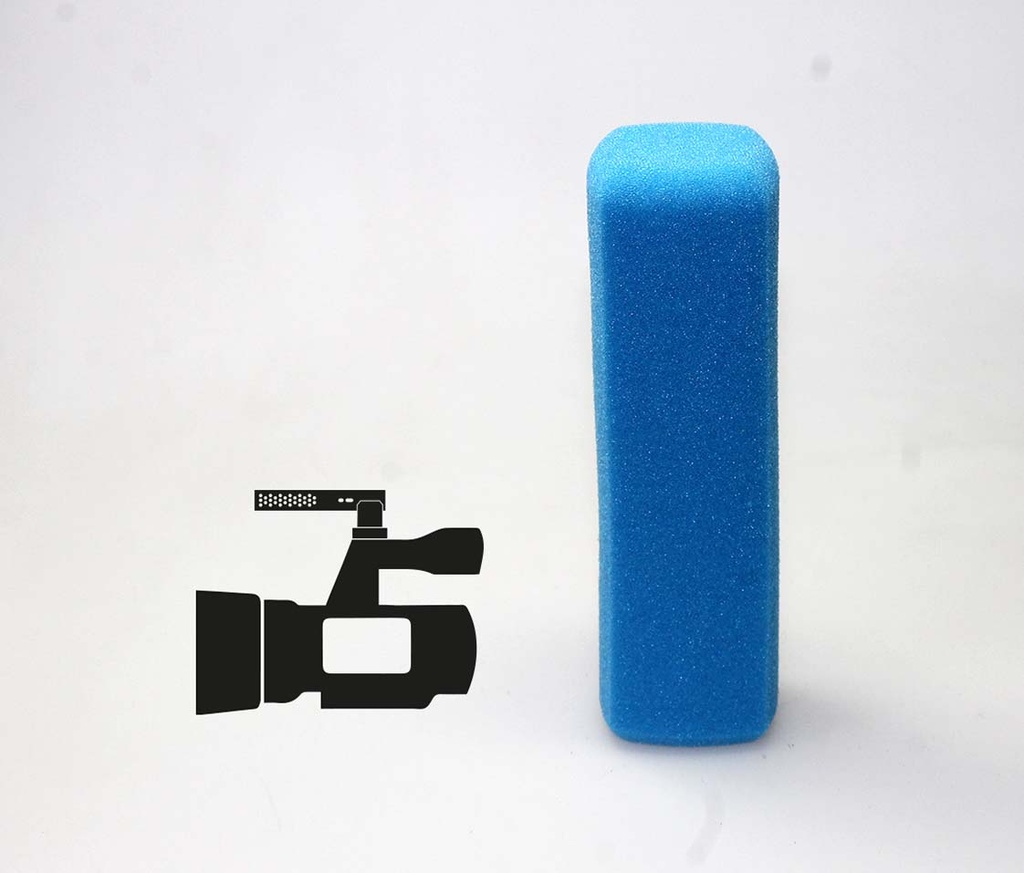 Premium four-sided slim Windscreen - for camera microphone (No, Yellow)