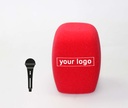 Premium Vierzijdige Plopkap met logo’s – voor handmicrofoons