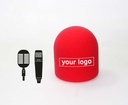 Bonnette ronde premium avec logos – pour microphones de studio