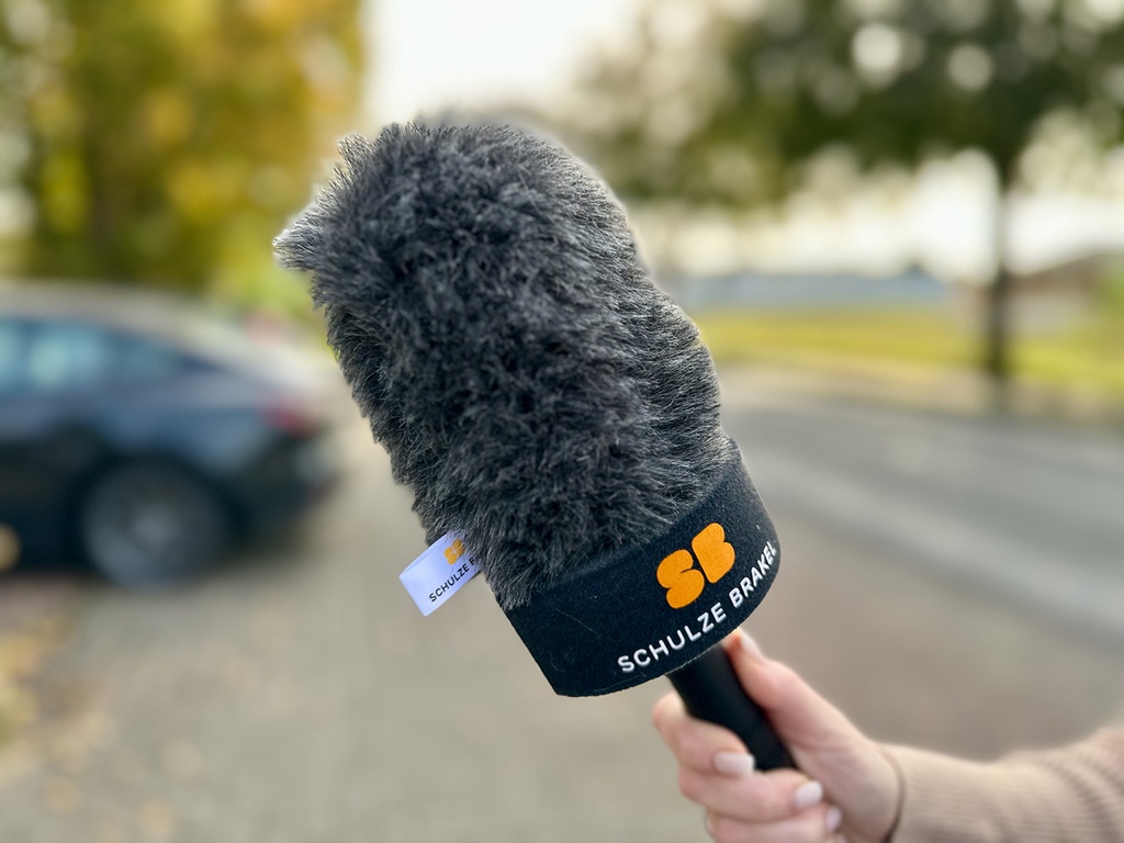 Deadcat for microphone use in wind and weather WJ 130 C (dark, 30 mm, Yellow)