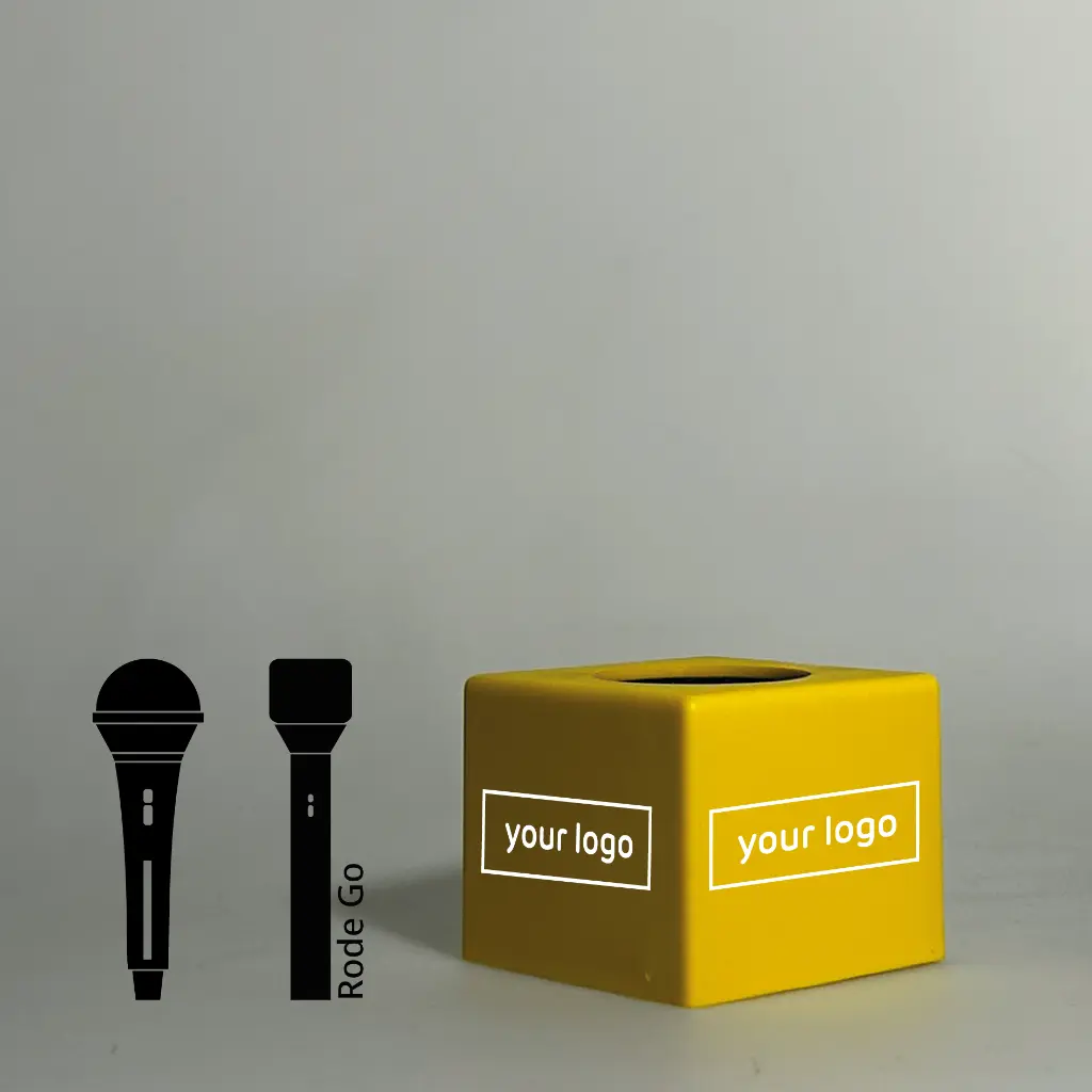 Bandera cuadrada de plástico Pro, pequeña