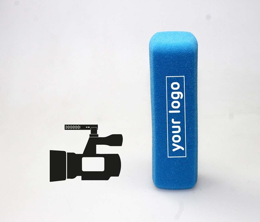 Premium four-sided slim Windscreen with logos - for camera microphone