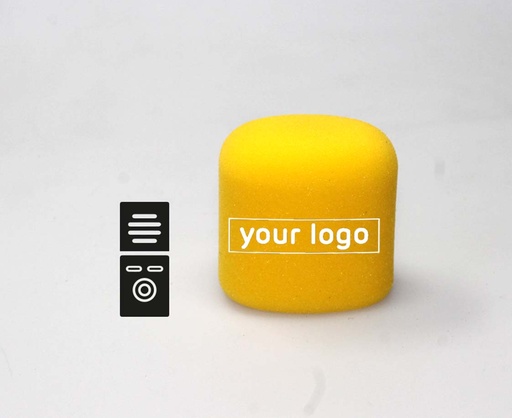 Premium speciale plopkap met logo’s - voor opnameapparatuur